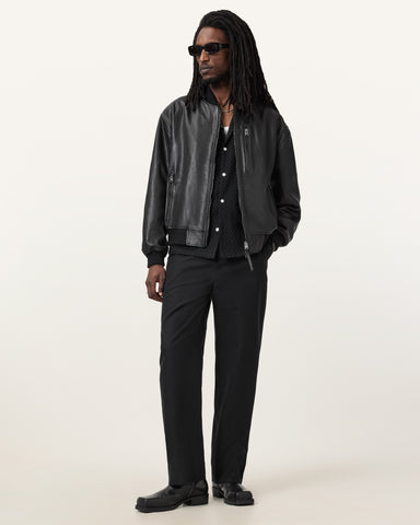 Kino Oversized Leather Bomber