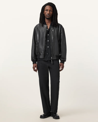 Kino Oversized Leather Bomber