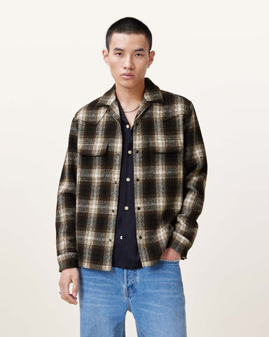 Alvar Checked Western Relaxed Fit Shirt