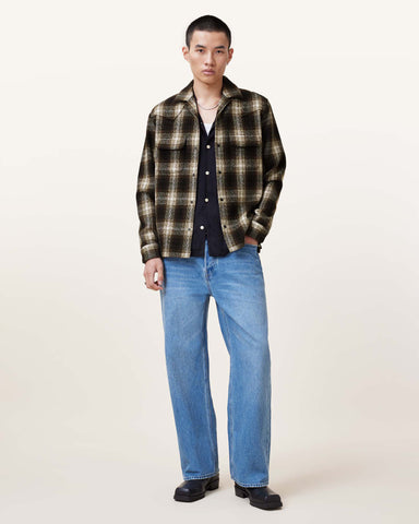 Alvar Checked Western Relaxed Fit Shirt
