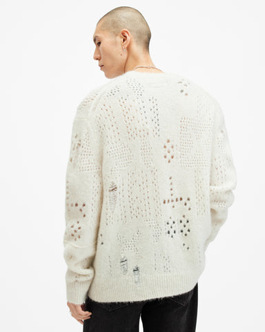 Hadwin Distressed Crew Neck Sweater