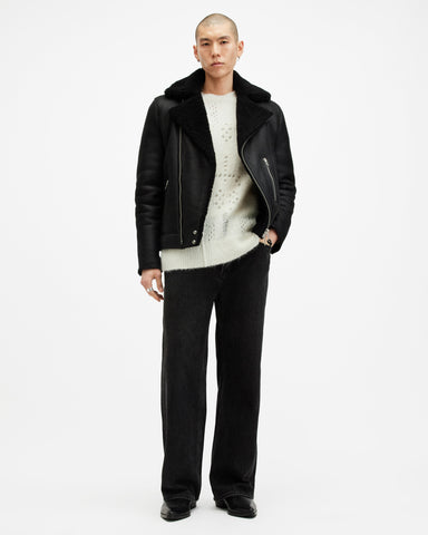 Hadwin Distressed Crew Neck Sweater