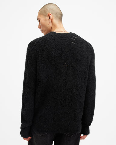 Hadwin Distressed Crew Neck Sweater