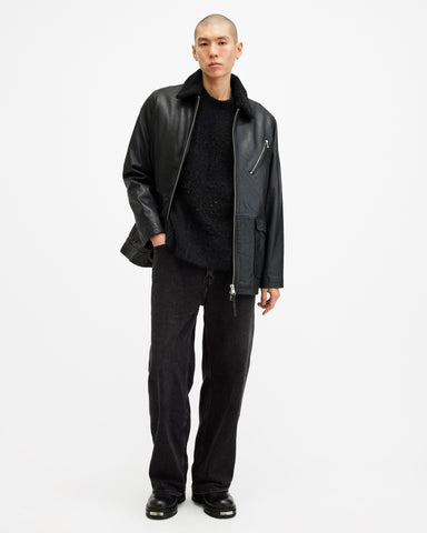 Hadwin Distressed Crew Neck Sweater