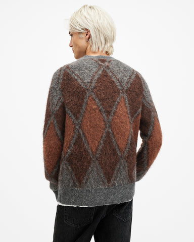 Mord Argyle Relaxed Fit Sweater