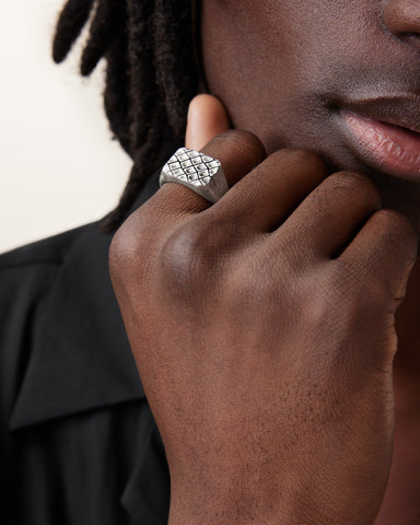 Abel Textured Signet Ring