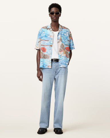 Corsican Relaxed Fit Hawaiian Shirt