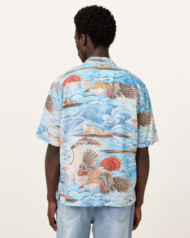 Corsican Relaxed Fit Hawaiian Shirt