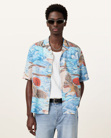 Corsican Relaxed Fit Hawaiian Shirt