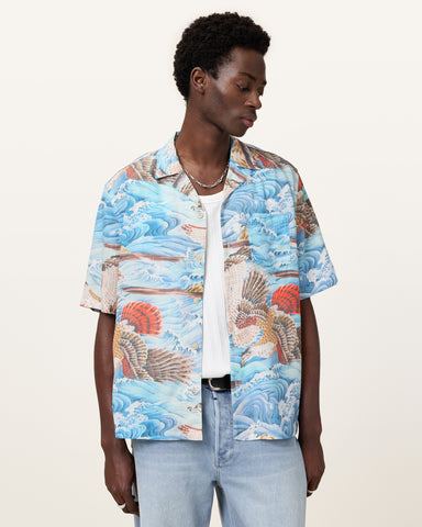 Corsican Relaxed Fit Hawaiian Shirt