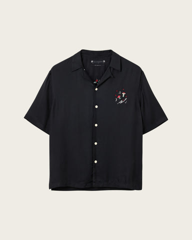 Fungi Embroidered Short Sleeve Shirt