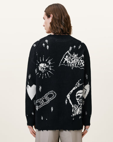 Koto Gothic Jacquard Cardigan