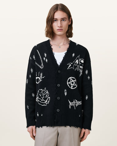 Koto Gothic Jacquard Cardigan
