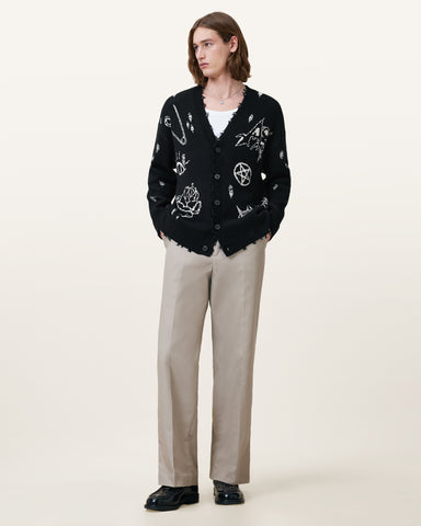 Koto Gothic Jacquard Cardigan