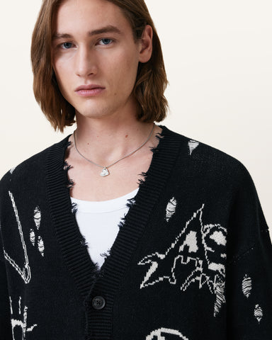 Koto Gothic Jacquard Cardigan