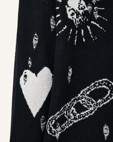 Koto Gothic Jacquard Cardigan