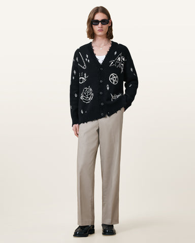 Koto Gothic Jacquard Cardigan