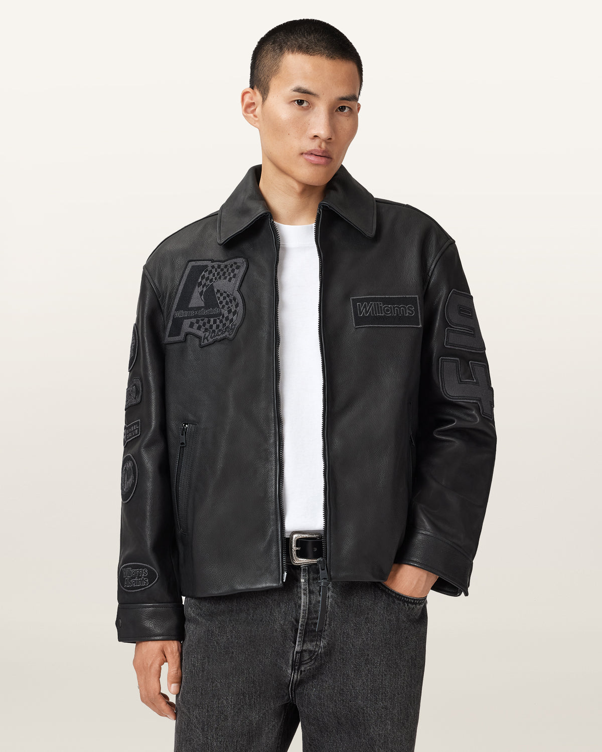Williams X AllSaints Garrison Leather Jacket