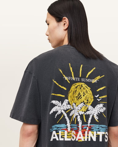 Cove Crayon Graphic Oversized T-Shirt