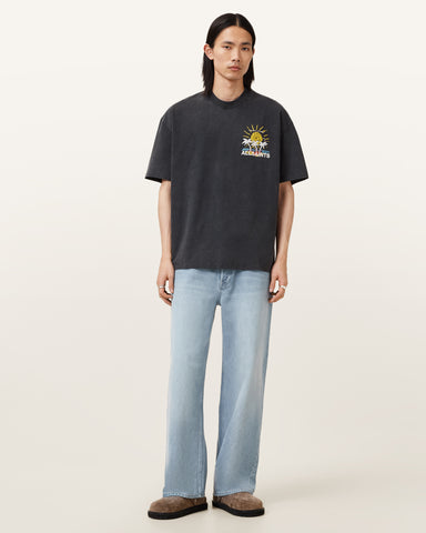 Cove Crayon Graphic Oversized T-Shirt