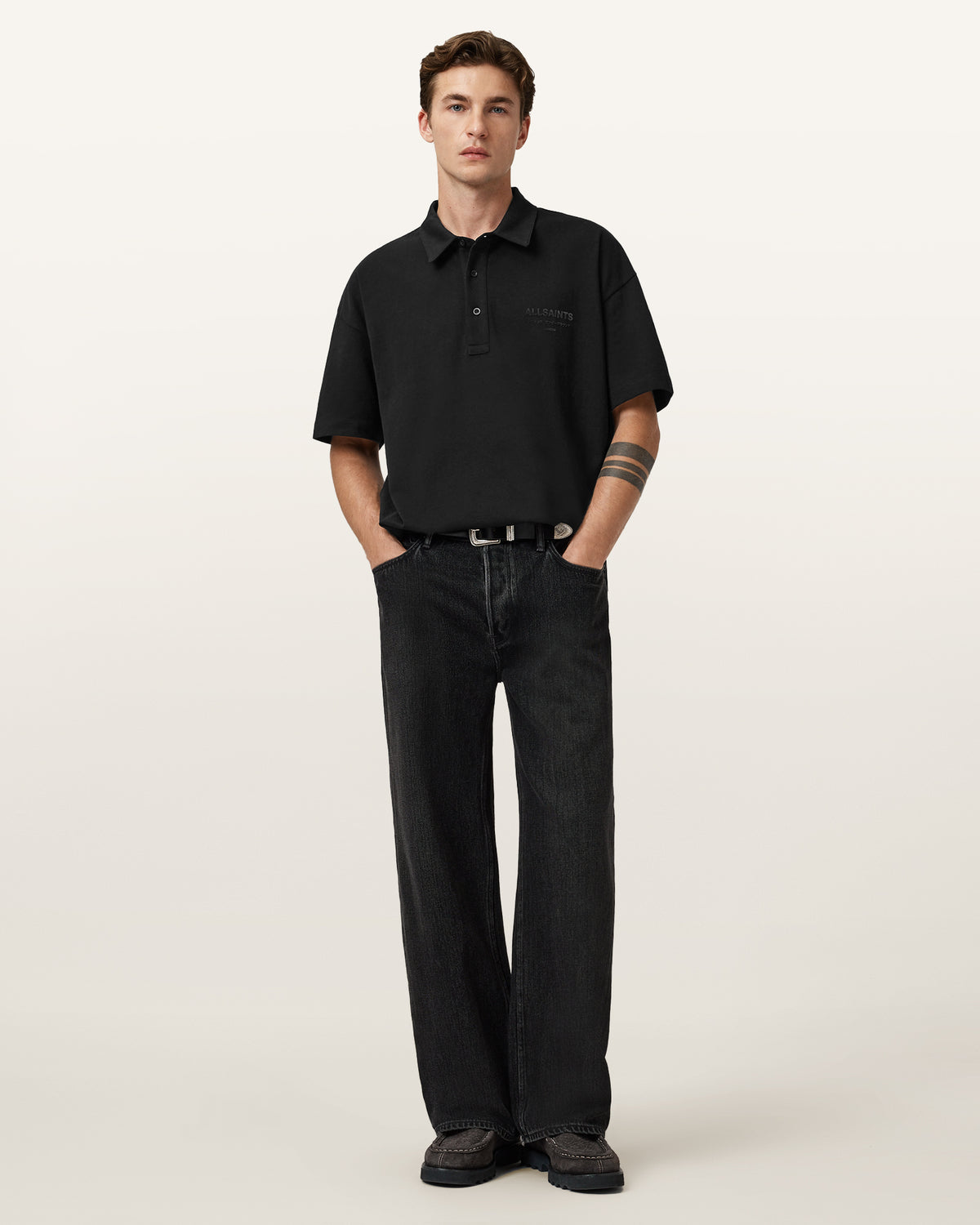 Xander Oversized Short Sleeve Polo Shirt