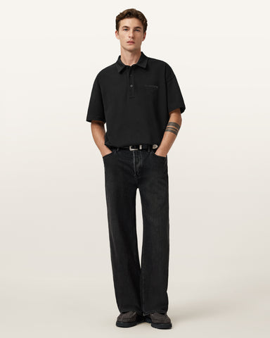 Xander Oversized Short Sleeve Polo Shirt