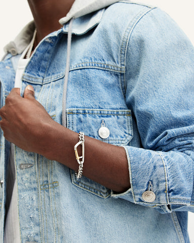 Carabiner Two Tone Bracelet