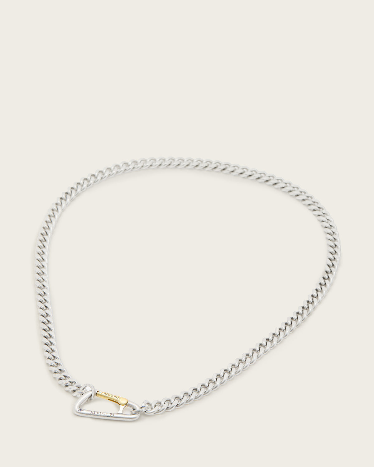 Carabiner Two Tone Necklace