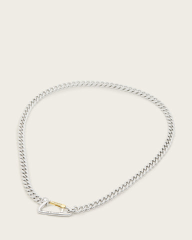 Carabiner Two Tone Necklace