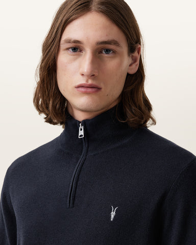 Kilburn Zip Funnel Neck Ramskull Sweater