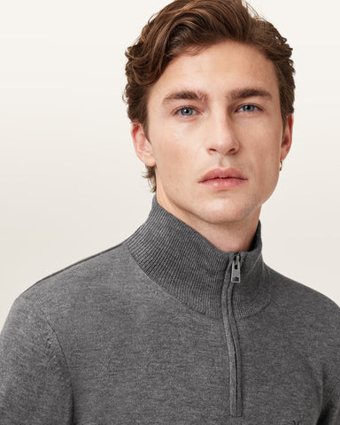 Kilburn Zip Funnel Neck Ramskull Sweater