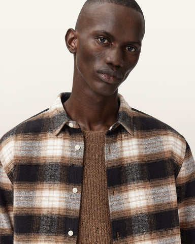 Mercy Checked Relaxed Fit Ramskull Shirt