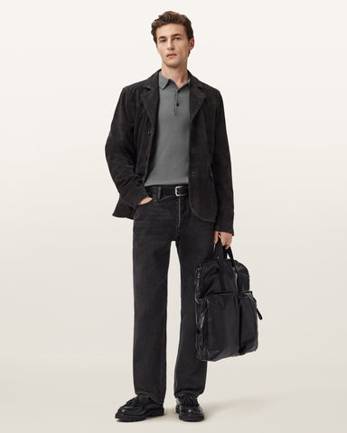 Mode Merino Long Sleeve Ramskull Polo Shirt