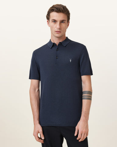 Mode Merino Short Sleeve Ramskull Polo Shirt