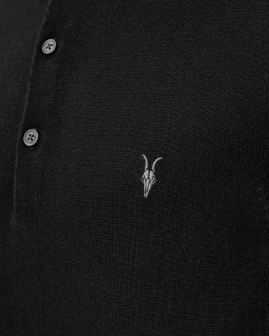 Mode Merino Short Sleeve Ramskull Polo Shirt