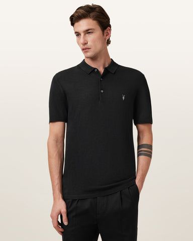 Mode Merino Short Sleeve Ramskull Polo Shirt