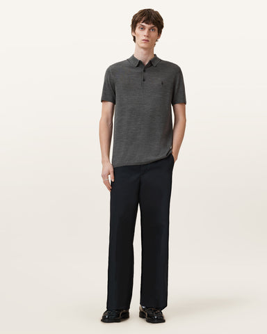 Mode Merino Short Sleeve Ramskull Polo Shirt