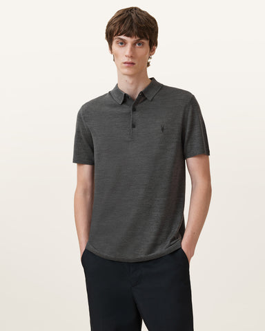 Mode Merino Short Sleeve Ramskull Polo Shirt