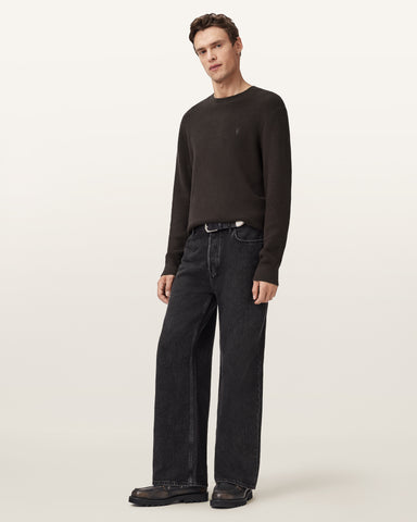 Aspen Waffle Texture Crew Neck Ramskull Sweater