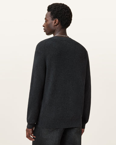 Aspen Waffle Texture Crew Neck Ramskull Sweater