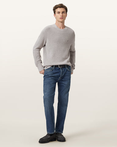 Aspen Waffle Texture Crew Neck Ramskull Sweater