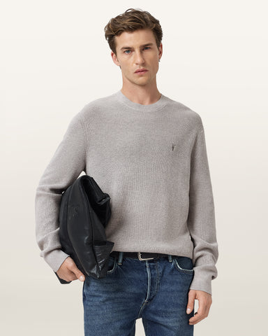 Aspen Waffle Texture Crew Neck Ramskull Sweater