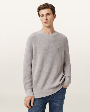 Aspen Waffle Texture Crew Neck Ramskull Sweater