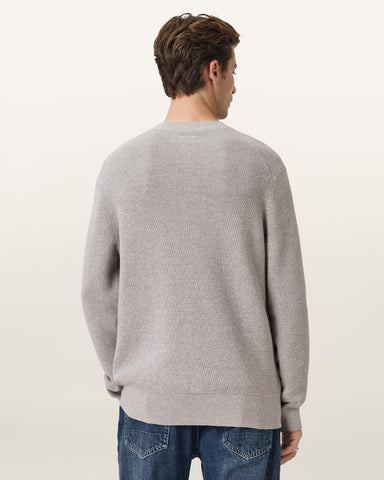 Aspen Waffle Texture Crew Neck Ramskull Sweater