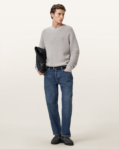 Aspen Waffle Texture Crew Neck Ramskull Sweater