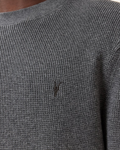 Aspen Waffle Texture Crew Neck Ramskull Sweater