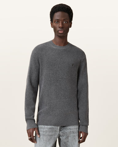 Aspen Waffle Texture Crew Neck Ramskull Sweater