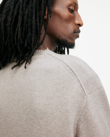 Luka Recycled Distressed Crew Neck Sweater