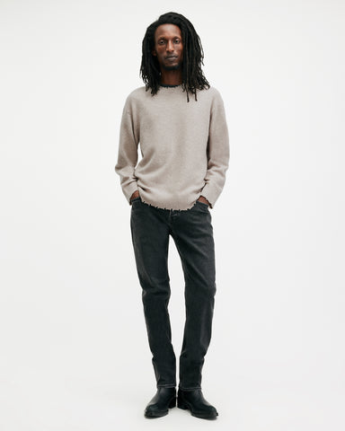 Luka Recycled Distressed Crew Neck Sweater