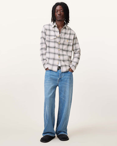 Hamura Checked Relaxed Fit Shirt